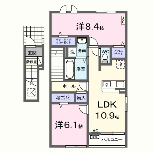 サンライズM Ⅱの間取り