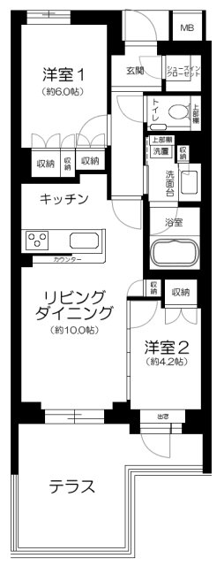 オーベル目黒の間取り