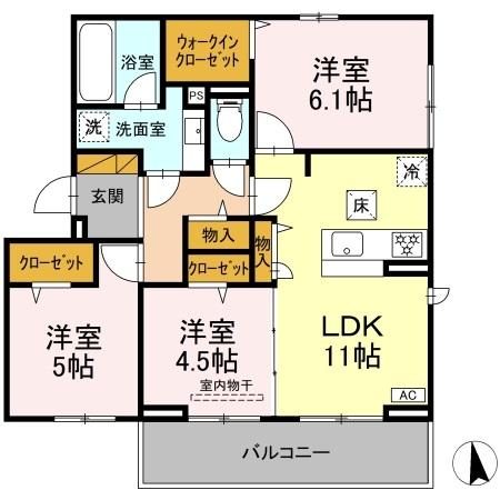 Maison Amie Aの間取り