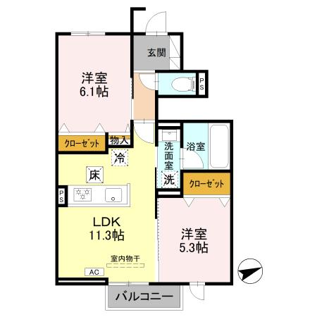 2/4 間取