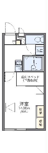 レオパレスロックハウスの間取り