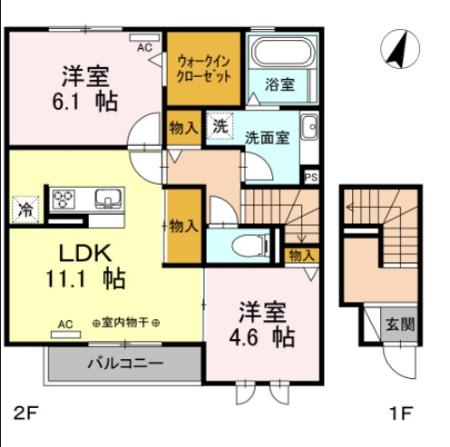 サニーヒル山河の間取り