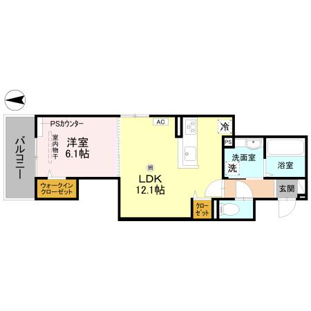 GRAMM殿城の間取り