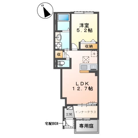 フジハイツ宮本の間取り