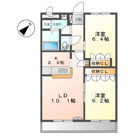 オアシスⅠの間取り