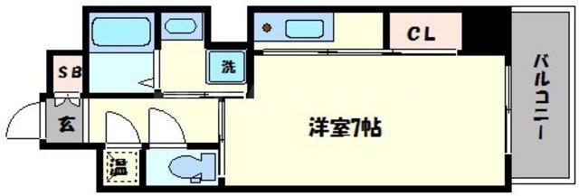 ジュネーゼグラン上本町の間取り