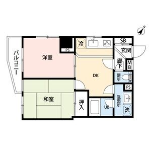 三協谷山ハイツの間取り