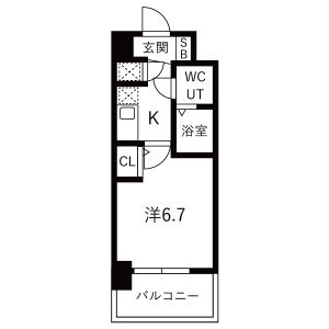 アドバンス新大阪ラシュレの間取り