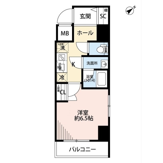 プレール・ドゥーク月島Ⅱの間取り