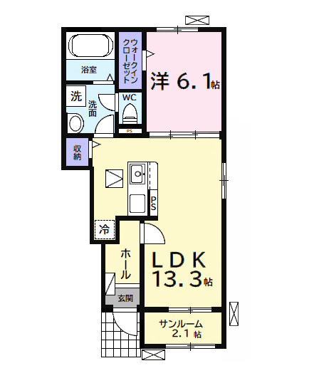 （仮）中島アパート１の間取り
