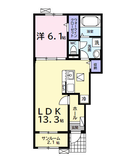 （仮）中島アパート２の間取り