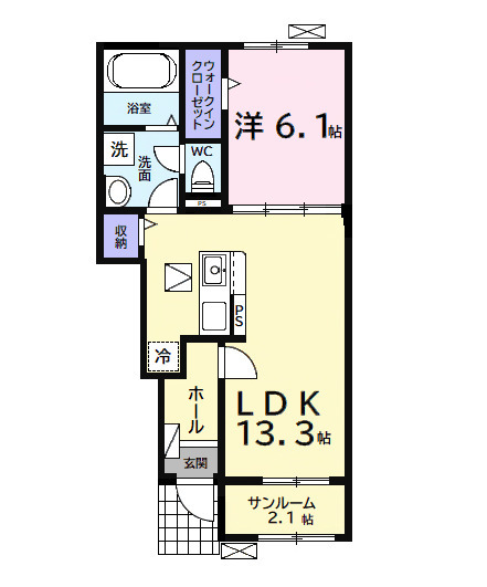 （仮）中島アパート２の間取り