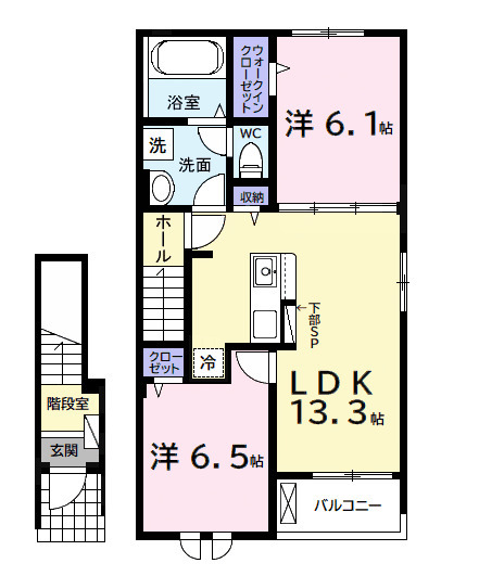 (仮)中島アパート2の間取り