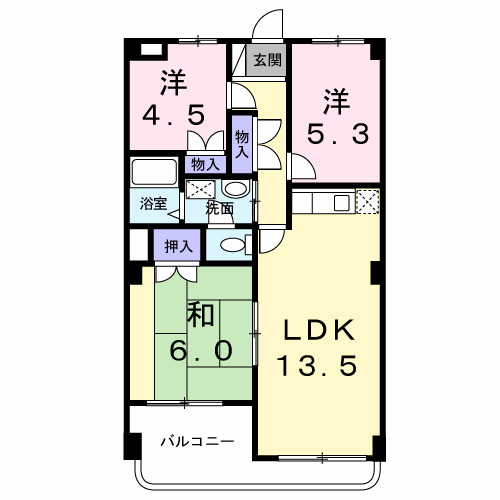 ハイツかすみ野Ⅱの間取り