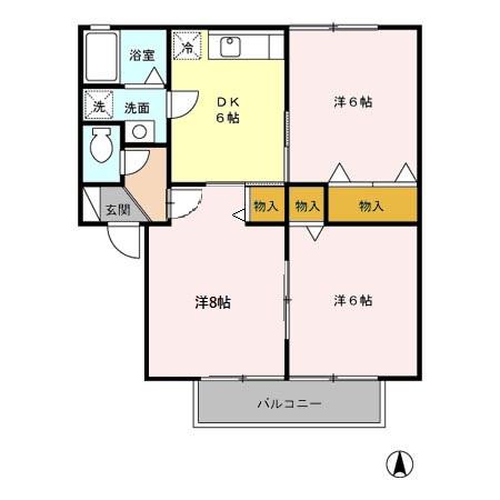 アビイロード　Ⅰの間取り
