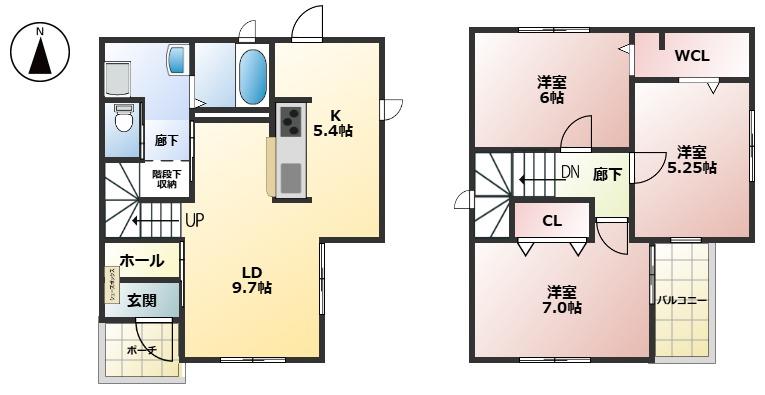 千音寺3-2105KODATEXⅣ-Bの間取り