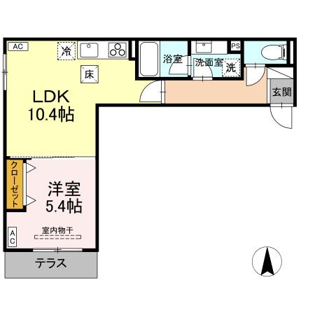 Gloire府中分梅町の間取り