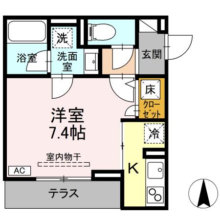 Gloire府中分梅町の間取り