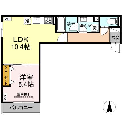 Gloire府中分梅町の間取り