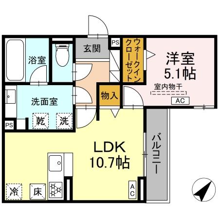ルサンティエ本郷Ⅱの間取り