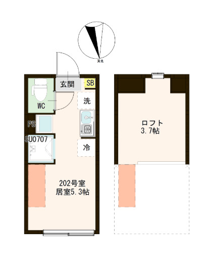 1/1 間取
