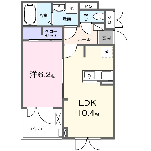 中央4丁目アパート(028740901)の間取り