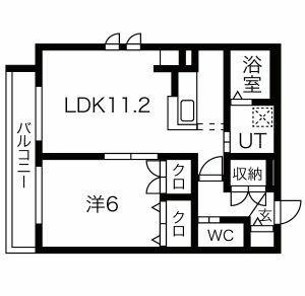 南品川の完工年月(2015年6月)築の賃貸マンションの間取り