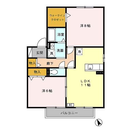 ルピナ那加の間取り