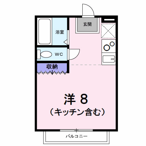 ハイツコウノAの間取り