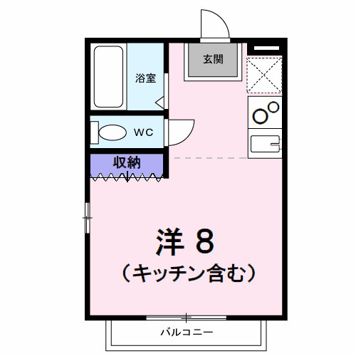 ハイツコウノAの間取り