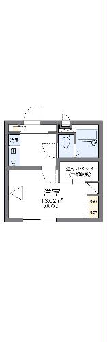 レオパレスルート4セイジィの間取り