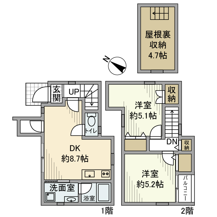 南荻窪戸建の間取り