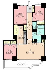 サウスフロントタワー町田の間取り