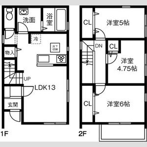 Land court 平和Aの間取り