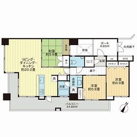 フレスコア旭橋の間取り