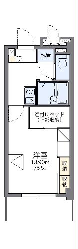 レオパレス小禄泉原當間の間取り