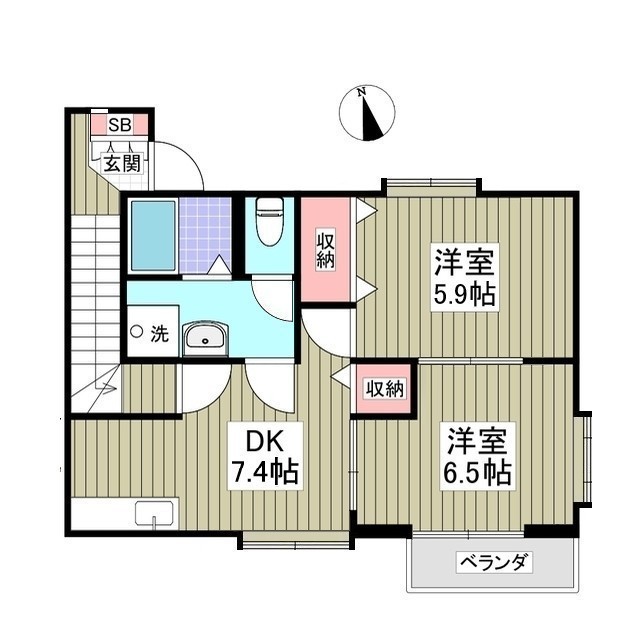 プロムナード伍番館の間取り