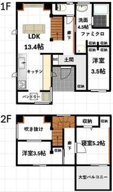 春日部デザイン戸建の間取り