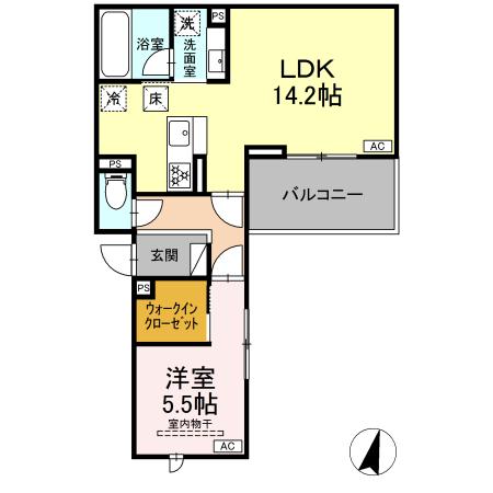 D-avance井田 B棟の間取り