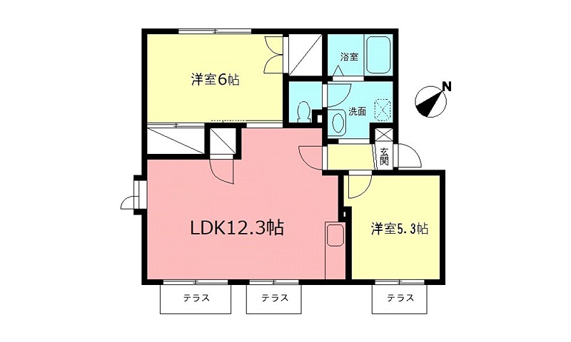 メイプルハイツの間取り