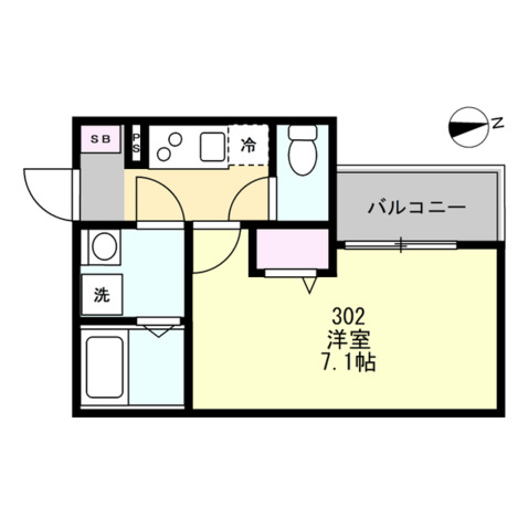 ベイルームフォレスト江田の間取り