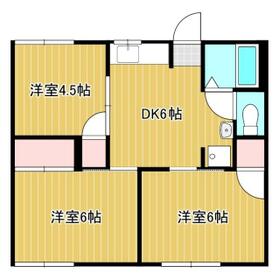 コーポ白山Bの間取り