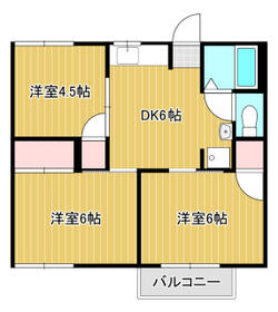 コーポ白山Bの間取り