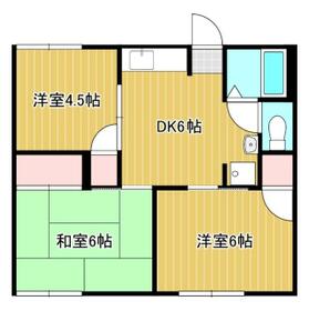 コーポ白山Bの間取り