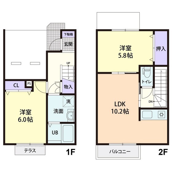 BREEZE TERRACE(ブリーズテラス) Bの間取り