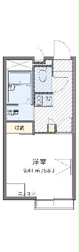 レオパレスシルフィーの間取り
