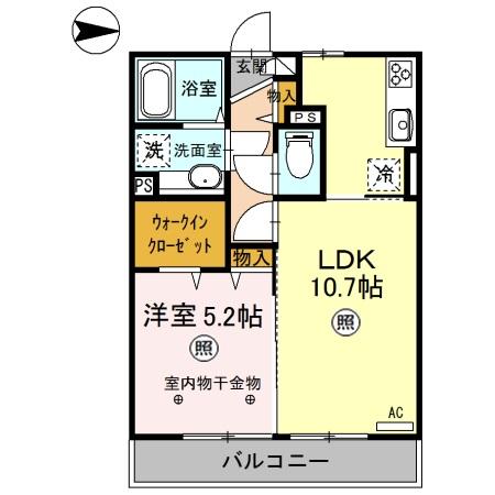 エメラルドグリーンの間取り