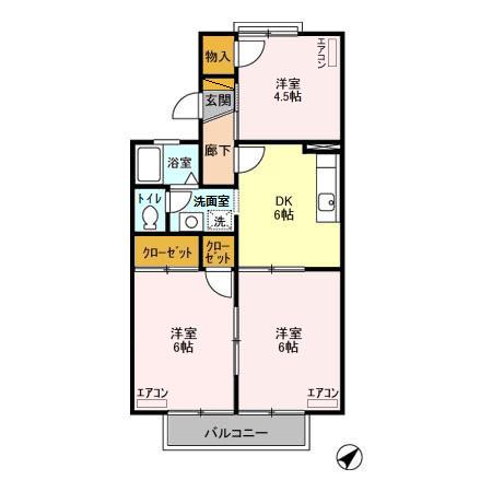 パークハイム ABの間取り
