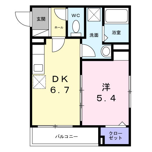 ワイズフラットの間取り