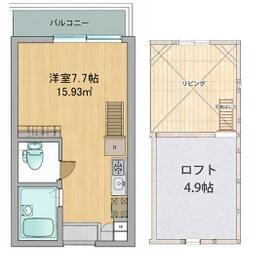 メゾンバディス羽田Ⅱの間取り